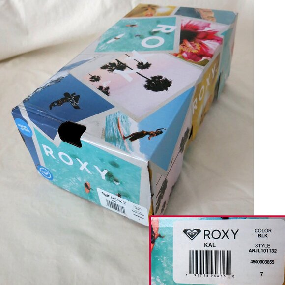 NWT in Box ROXY Kal Black Platform Flip Flop - 7 - Picture 3 of 13